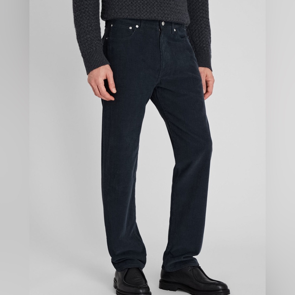 Club Monaco Men's Dark Blue Corduroy Pants